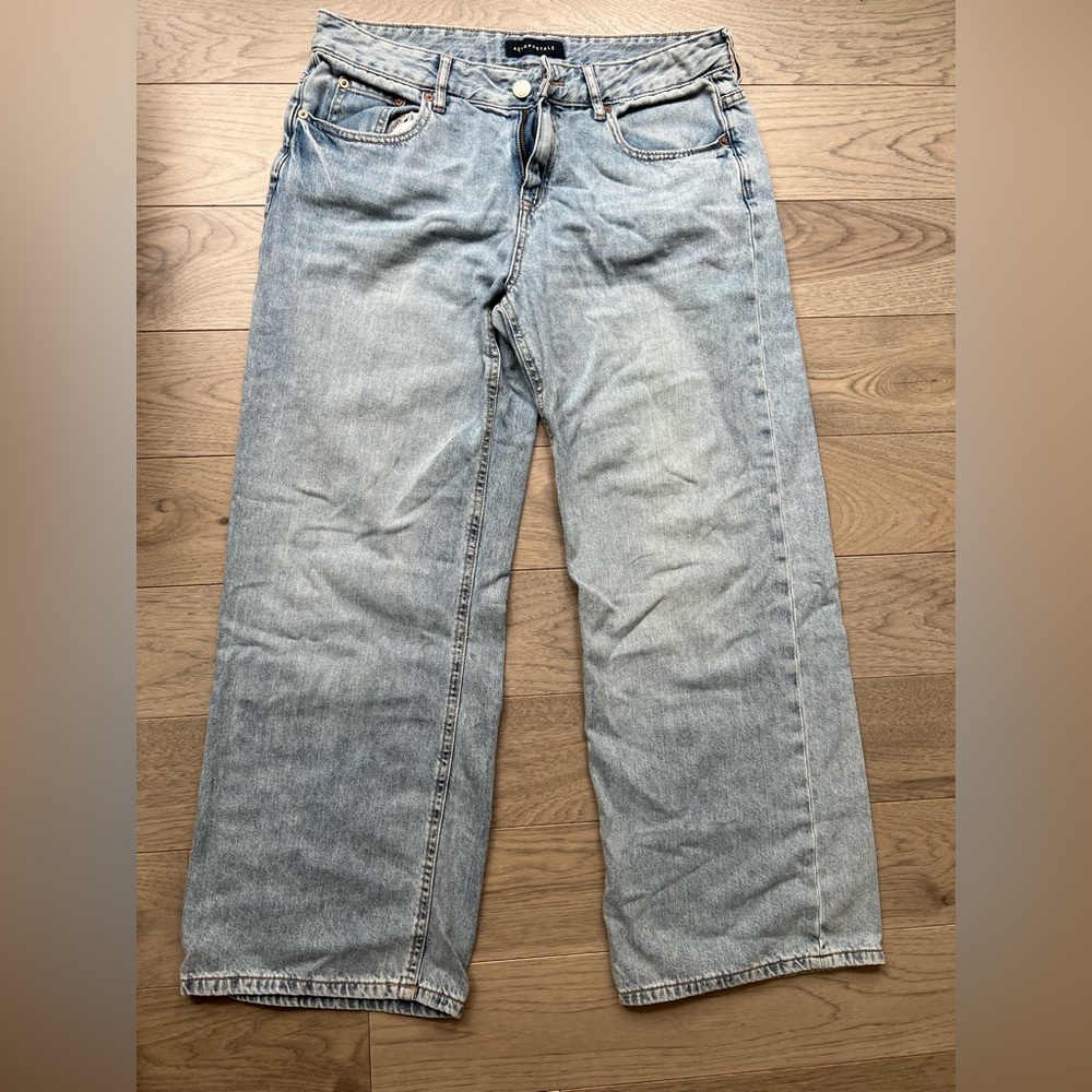 Aeropostale Women's Aero Baggy Wide Leg Jeans